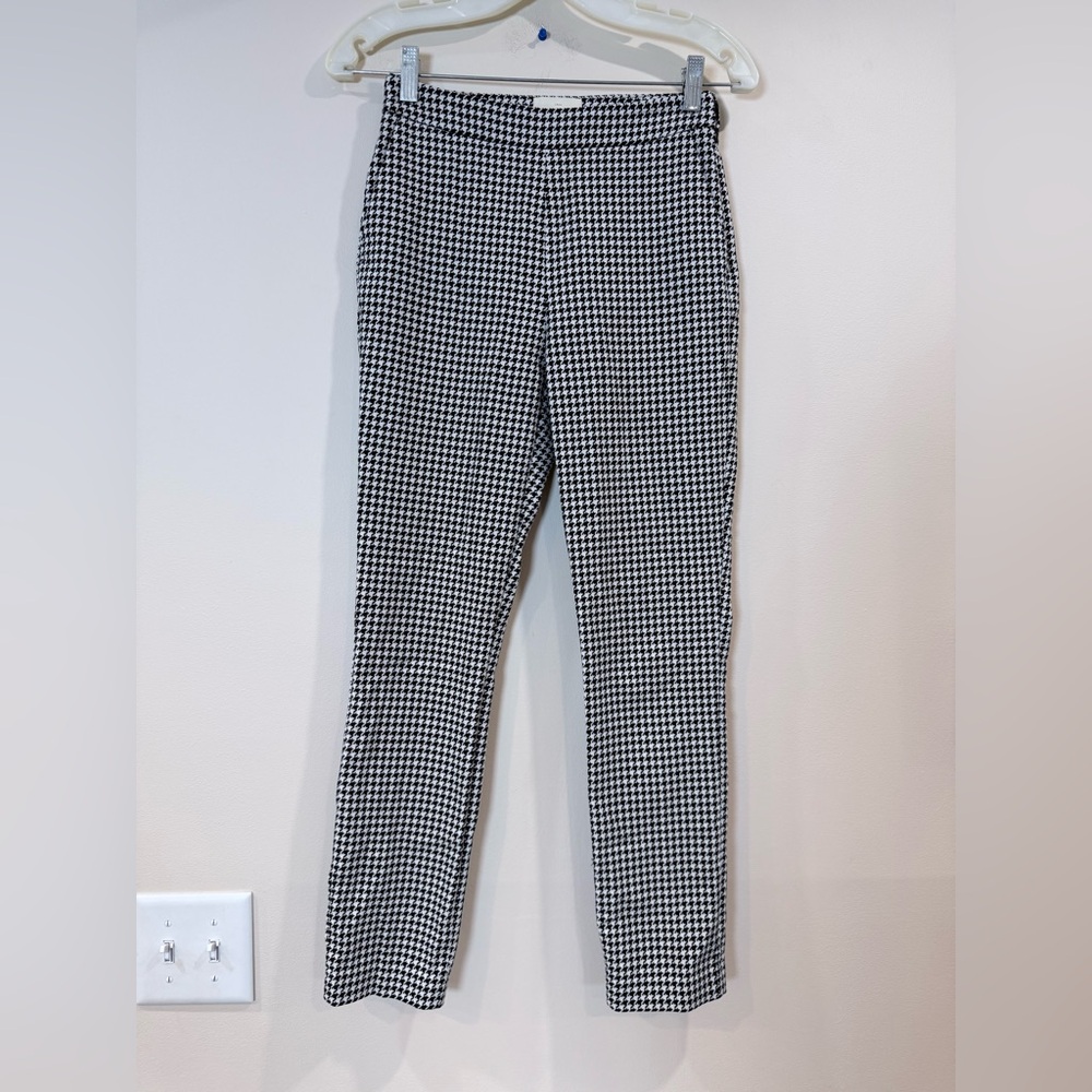 🔥SEZANE Black & White Houndstooth Women’s Pants Size 34 EC🔥 - Picture 1 of 6